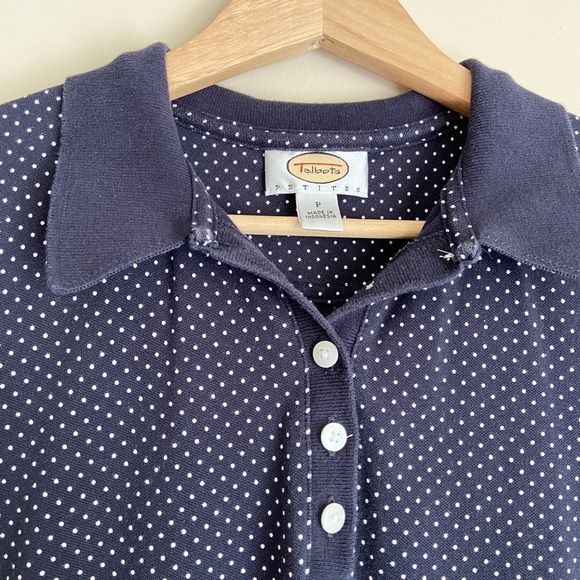 Talbots Navy Polka Dot Dress - Picture 3 of 7